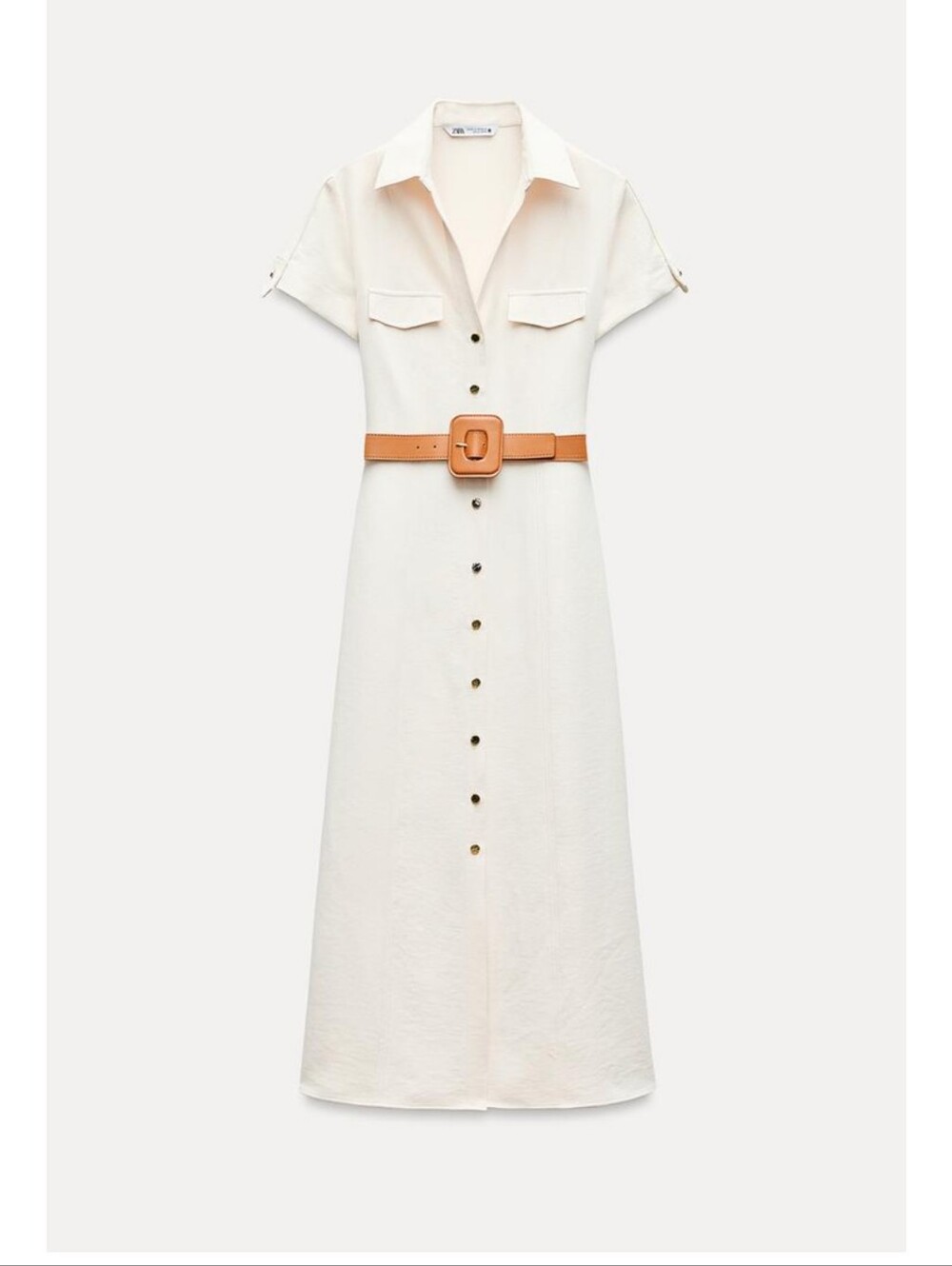 Zara Belted Shirt Dress
